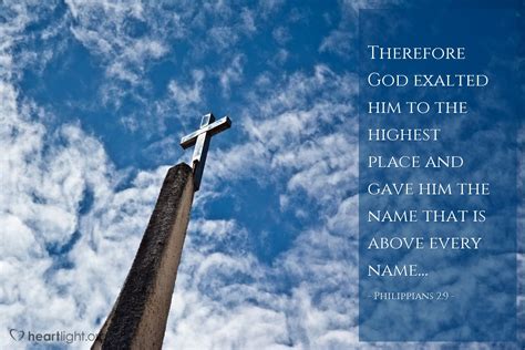 heartlight today's verse|Philippians 2:9.